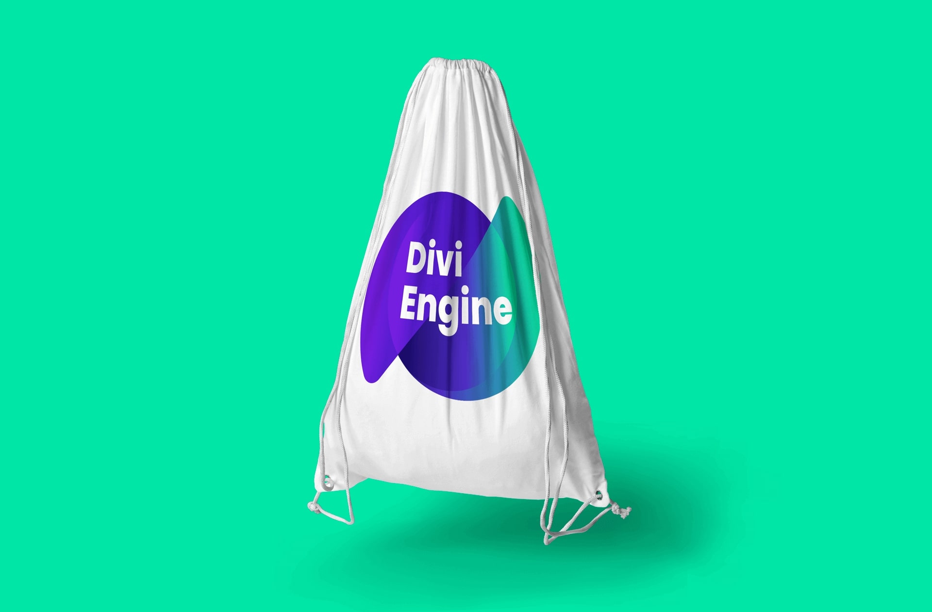 Divi Engine String Bag (Big Logo) view 3