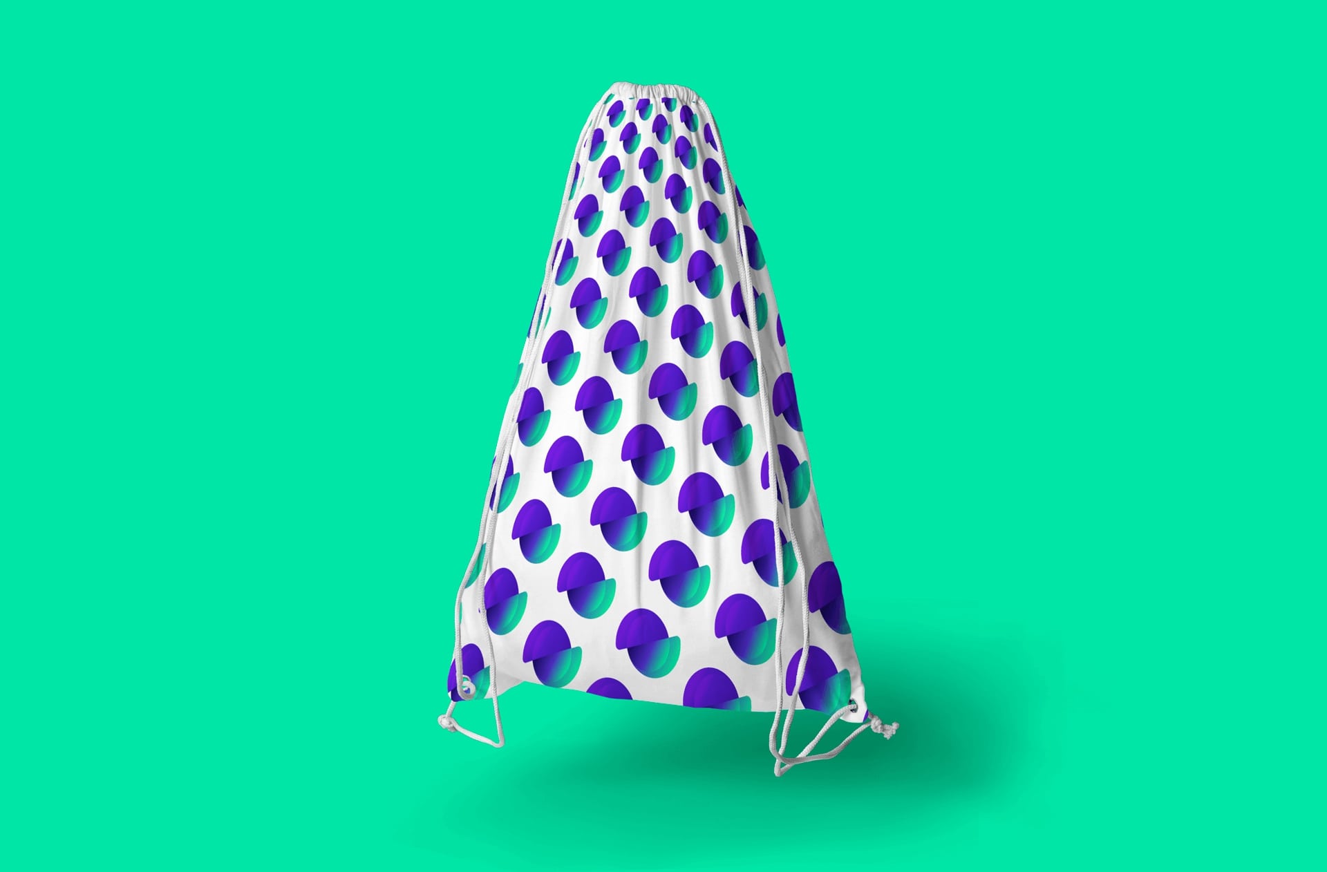 Divi Engine String Bag (Small Logos) view 3